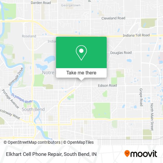 Elkhart Cell Phone Repair map