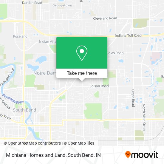 Michiana Homes and Land map