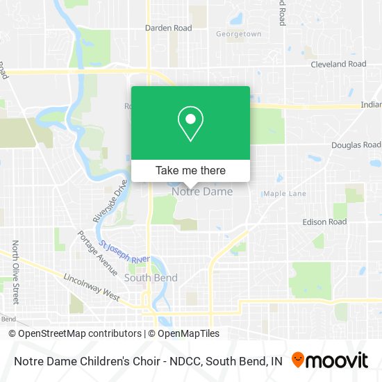 Notre Dame Children's Choir - NDCC map