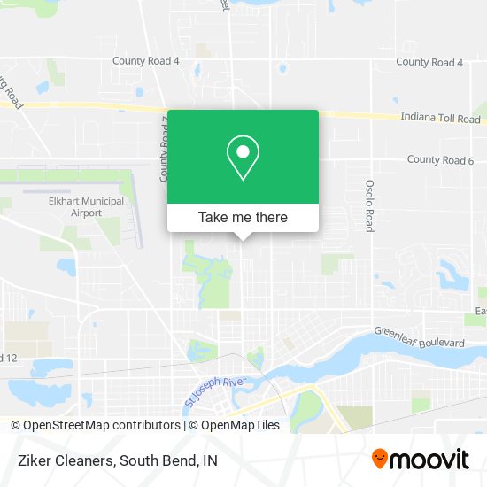 Ziker Cleaners map