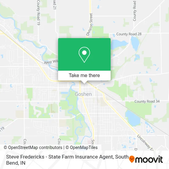 Steve Fredericks - State Farm Insurance Agent map