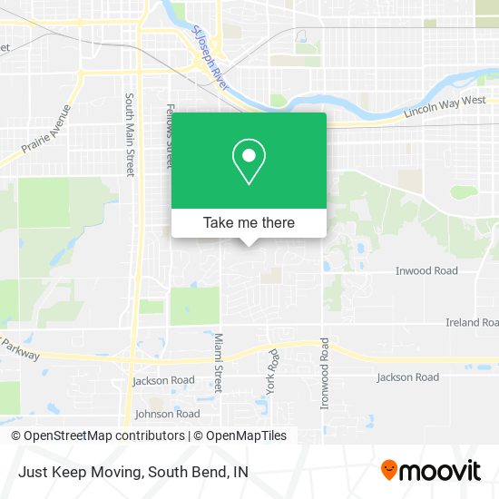 Just Keep Moving map