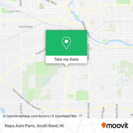 Mapa de Napa Auto Parts