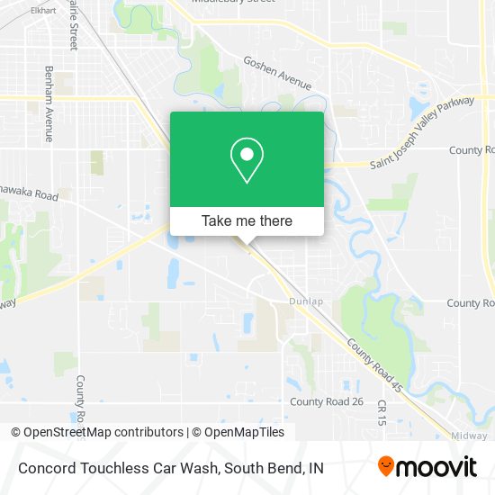 Concord Touchless Car Wash map