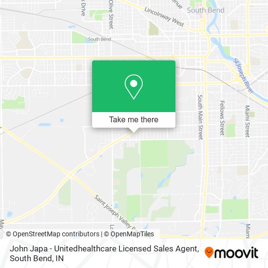 Mapa de John Japa - Unitedhealthcare Licensed Sales Agent