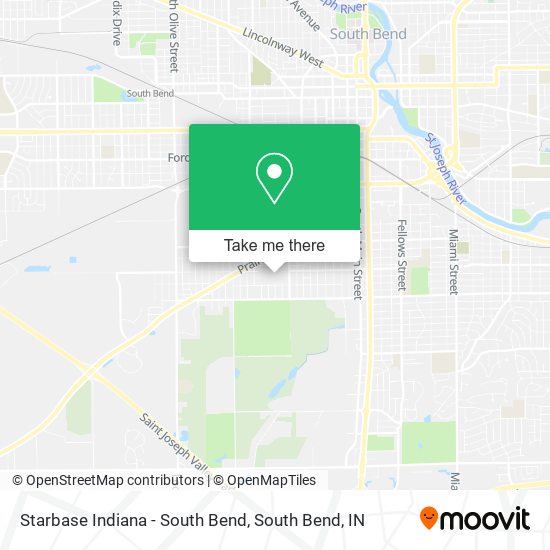 Mapa de Starbase Indiana - South Bend