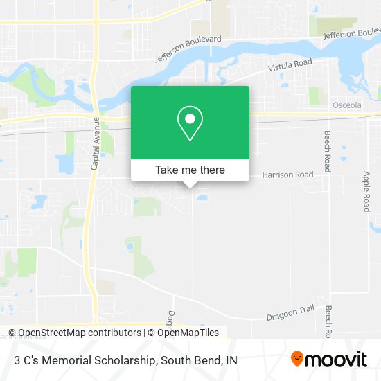 3 C's Memorial Scholarship map