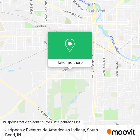 Mapa de Jaripeos y Eventos de America en Indiana