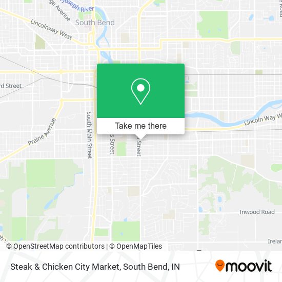 Steak & Chicken City Market map