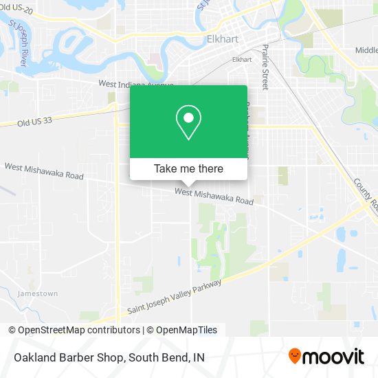 Oakland Barber Shop map