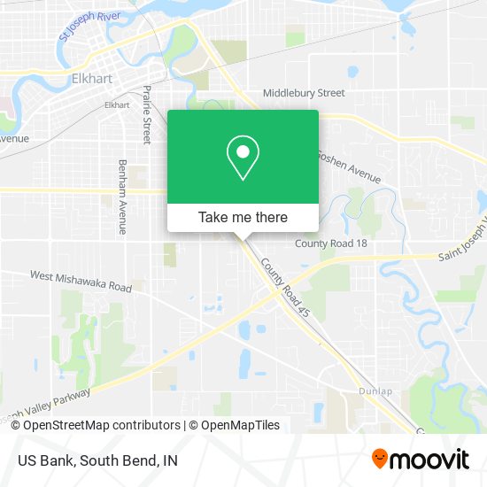 Mapa de US Bank