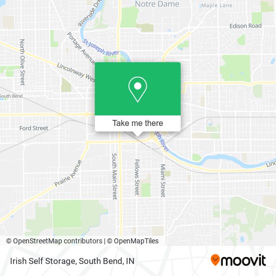 Mapa de Irish Self Storage