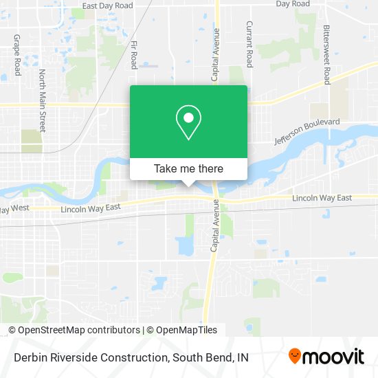 Mapa de Derbin Riverside Construction