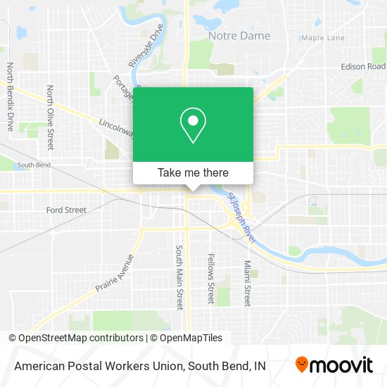 Mapa de American Postal Workers Union