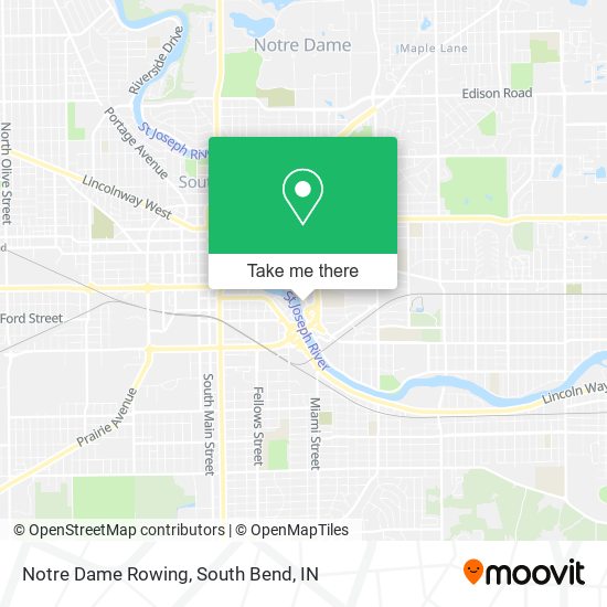 Mapa de Notre Dame Rowing