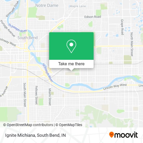 Ignite Michiana map