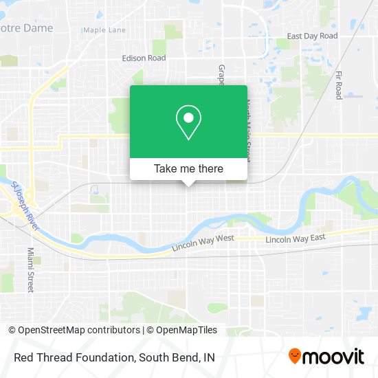 Red Thread Foundation map