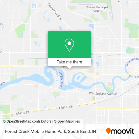 Mapa de Forest Creek Mobile Home Park