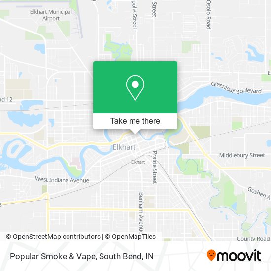 Popular Smoke & Vape map