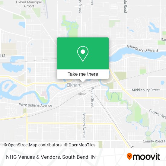 NHG Venues & Vendors map