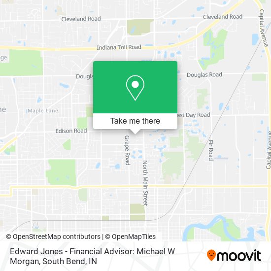 Mapa de Edward Jones - Financial Advisor: Michael W Morgan