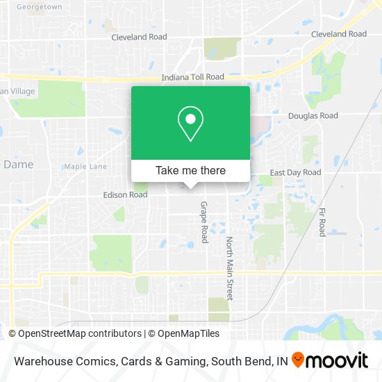 Warehouse Comics, Cards & Gaming map