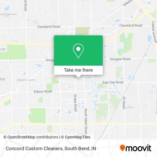 Concord Custom Cleaners map