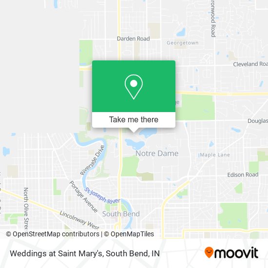 Weddings at Saint Mary's map