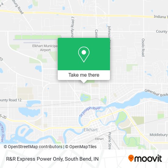 R&R Express Power Only map