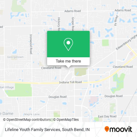 Lifeline Youth Family Services map