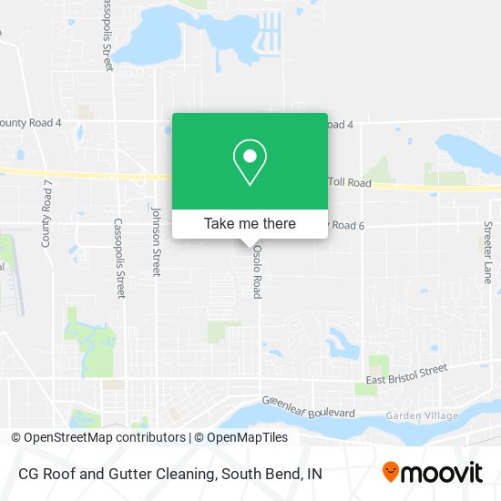 CG Roof and Gutter Cleaning map