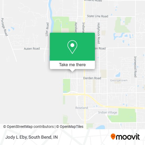 Jody L Eby map