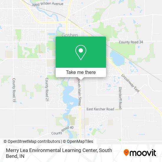 Mapa de Merry Lea Environmental Learning Center