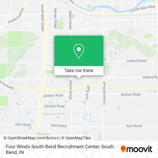 Four Winds South Bend Recruitment Center map