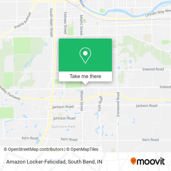 Mapa de Amazon Locker-Felicidad