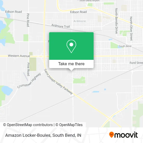 Amazon Locker-Boules map
