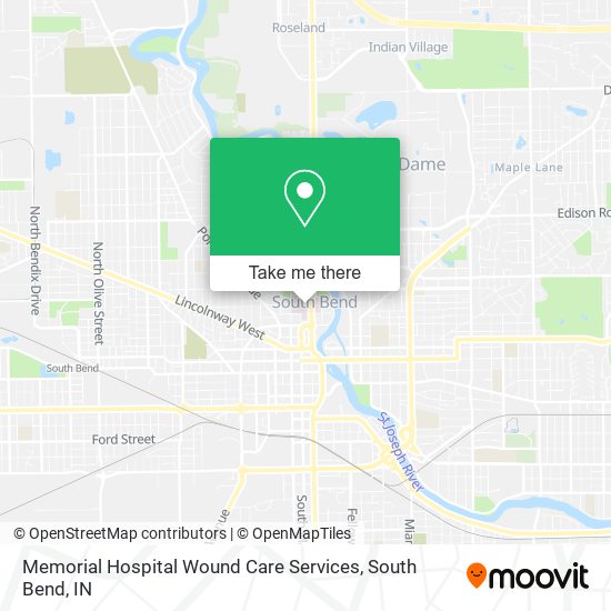 Memorial Hospital Wound Care Services map