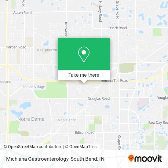 Michiana Gastroenterology map