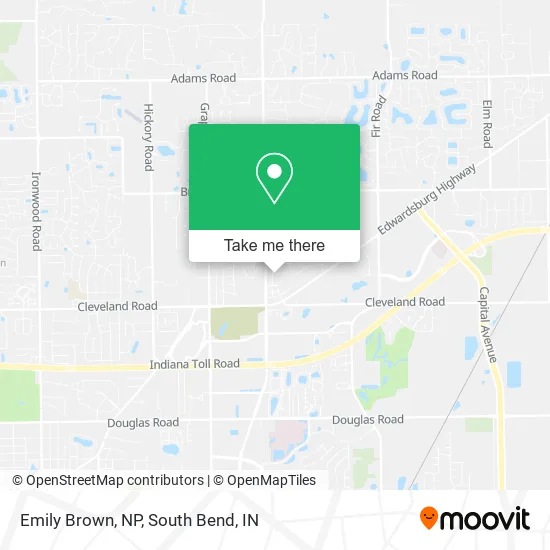 Emily Brown, NP map