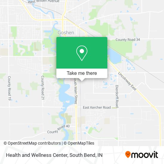 Health and Wellness Center map