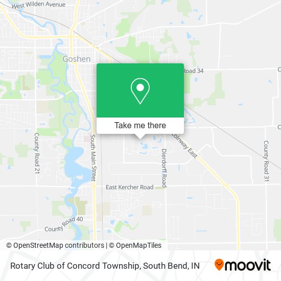Rotary Club of Concord Township map