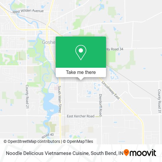 Mapa de Noodle Delicious Vietnamese Cuisine