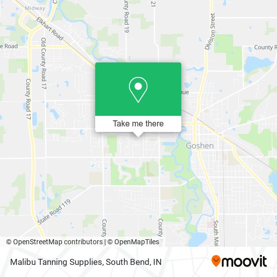 Malibu Tanning Supplies map