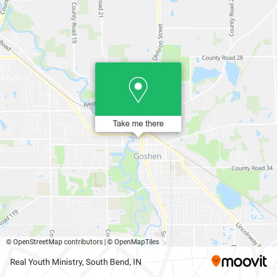 Real Youth Ministry map