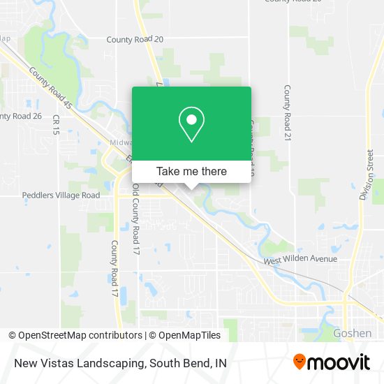 New Vistas Landscaping map