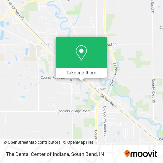 Mapa de The Dental Center of Indiana