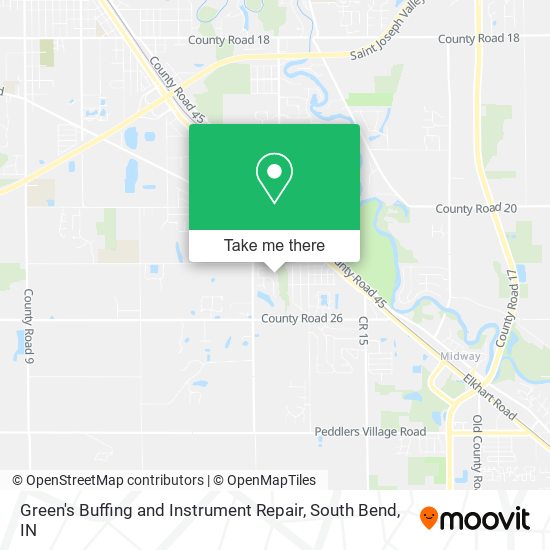 Green's Buffing and Instrument Repair map