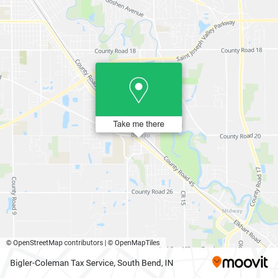 Mapa de Bigler-Coleman Tax Service