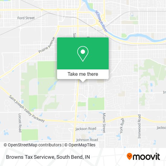 Browns Tax Servicwe map