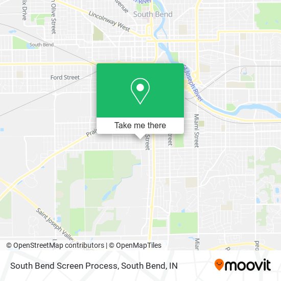 South Bend Screen Process map